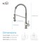 Kibi Lodi Single Handle Pull Down Kitchen Sink Faucet KKF2004BN - alternate 7